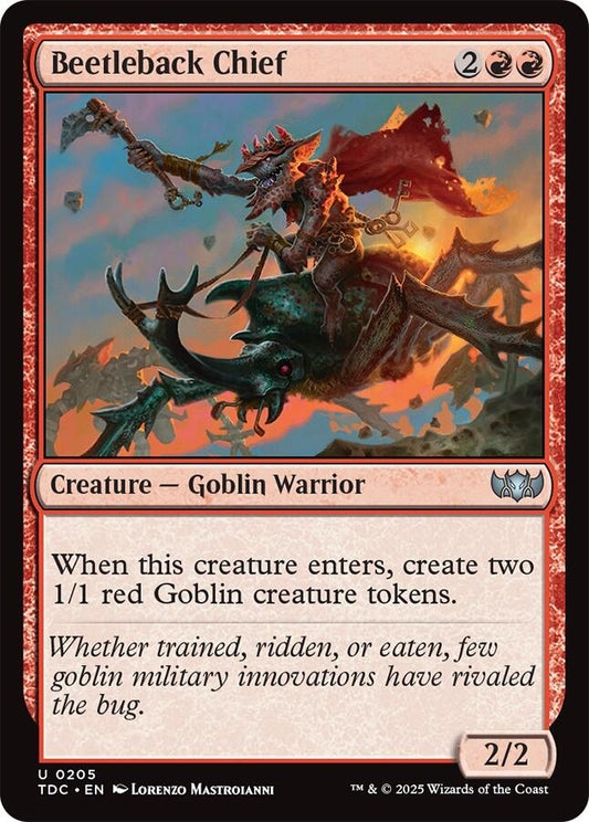 Image for Beetleback Chief (205) (Commander: Tarkir: Dragonstorm) - Magic: The Gathering