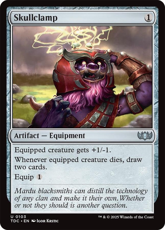 Image for Skullclamp (103) (Commander: Tarkir: Dragonstorm) - Magic: The Gathering