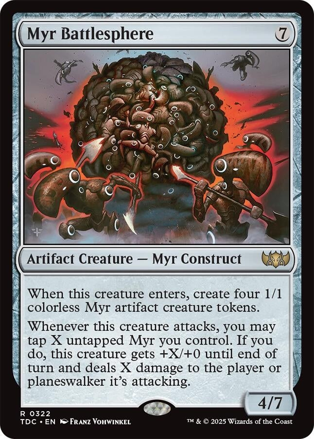 Image for Myr Battlesphere (322) (Commander: Tarkir: Dragonstorm) - Magic: The Gathering