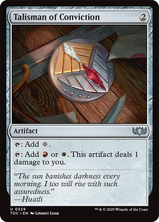 Image for Talisman of Conviction (329) (Commander: Tarkir: Dragonstorm) - Magic: The Gathering