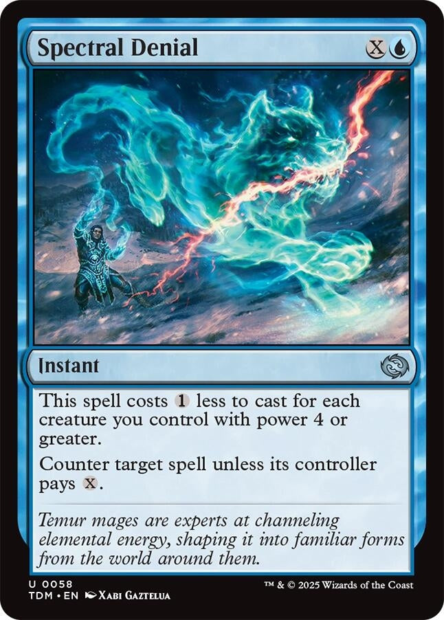 Image for Spectral Denial (58) (Tarkir: Dragonstorm) - Magic: The Gathering