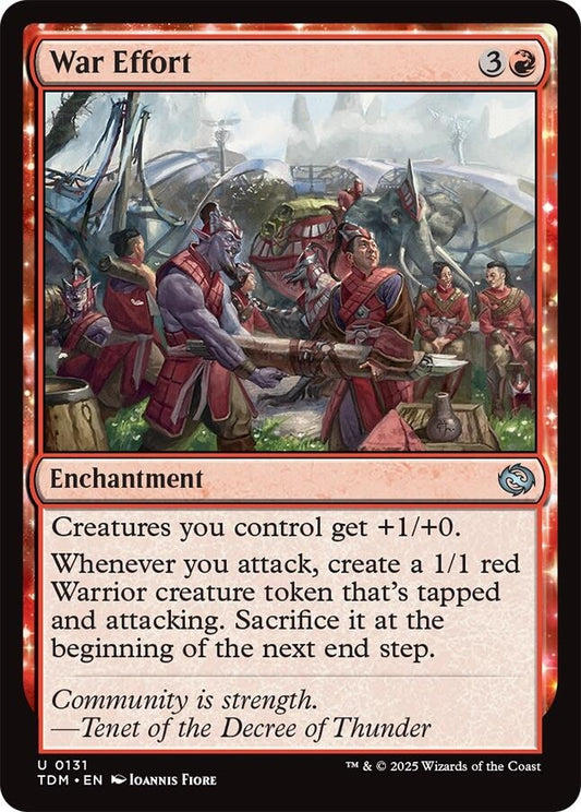 Image for War Effort (131) (Tarkir: Dragonstorm) - Magic: The Gathering