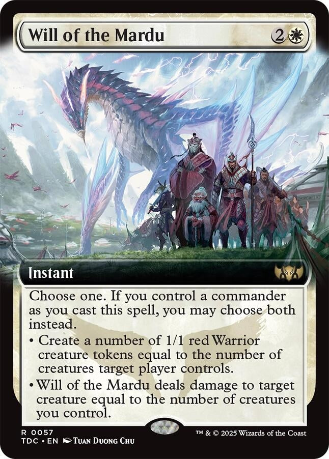 Image for Will of the Mardu (Extended Art) (57) (Commander: Tarkir: Dragonstorm) - Magic: The Gathering