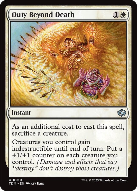 Image for Duty Beyond Death (10) (Tarkir: Dragonstorm) - Magic: The Gathering