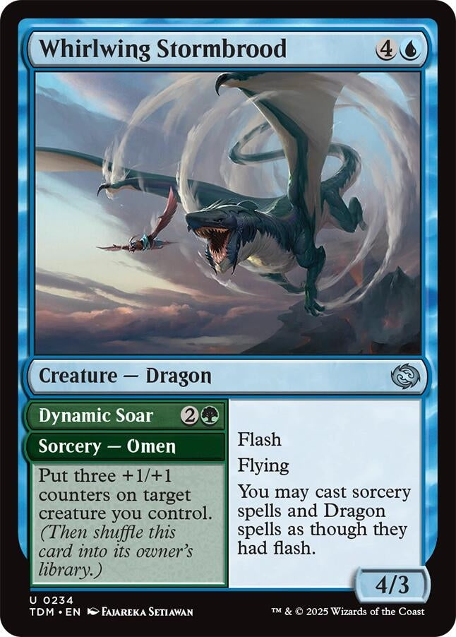 Image for Whirlwing Stormbrood (234) (Tarkir: Dragonstorm) - Magic: The Gathering