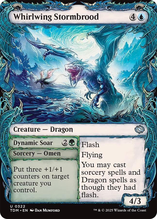 Image for Whirlwing Stormbrood (Showcase) (322) (Tarkir: Dragonstorm) - Magic: The Gathering