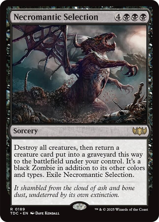 Image for Necromantic Selection (189) (Commander: Tarkir: Dragonstorm) - Magic: The Gathering