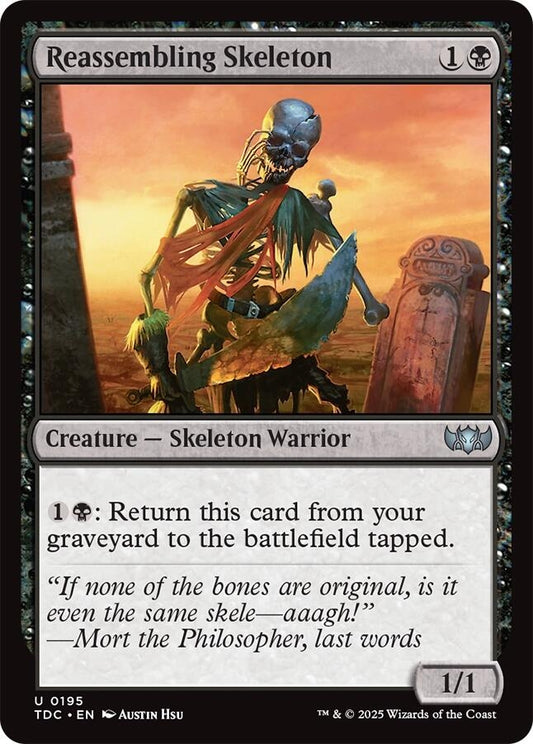 Image for Reassembling Skeleton (195) (Commander: Tarkir: Dragonstorm) - Magic: The Gathering