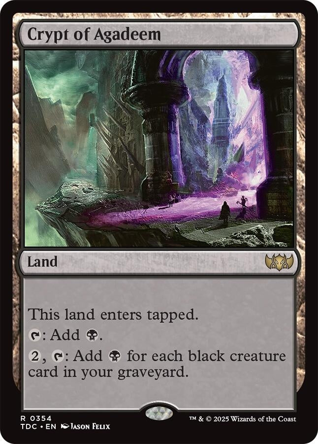Image for Crypt of Agadeem (354) (Commander: Tarkir: Dragonstorm) - Magic: The Gathering