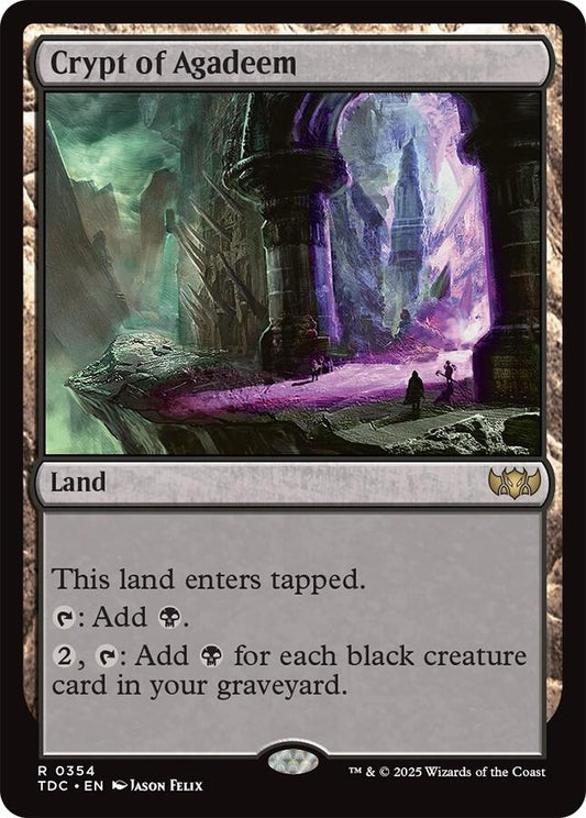 Image for Crypt of Agadeem (354) (Commander: Tarkir: Dragonstorm) - Magic: The Gathering