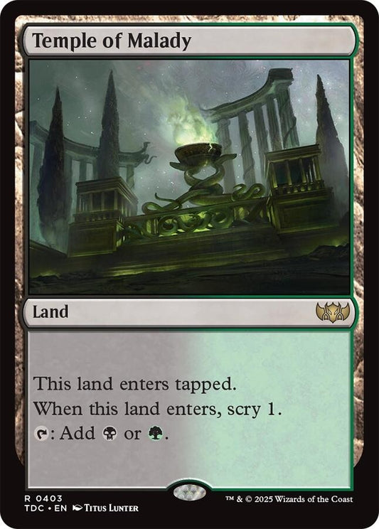 Image for Temple of Malady (403) (Commander: Tarkir: Dragonstorm) - Magic: The Gathering