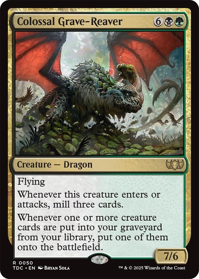 Image for Colossal Grave-Reaver (50) (Commander: Tarkir: Dragonstorm) - Magic: The Gathering