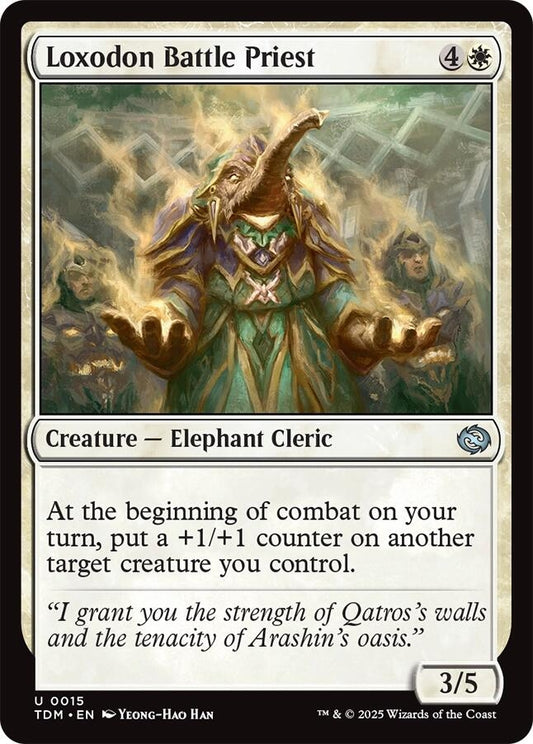 Image for Loxodon Battle Priest (15) (Tarkir: Dragonstorm) - Magic: The Gathering