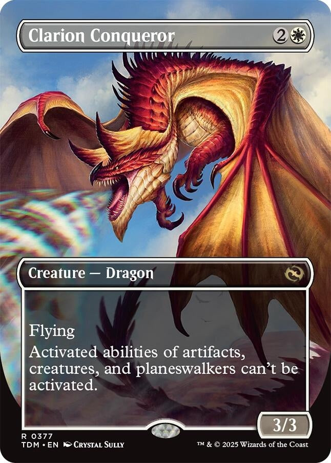 Image for Clarion Conqueror (Borderless) (377) (Tarkir: Dragonstorm) - Magic: The Gathering
