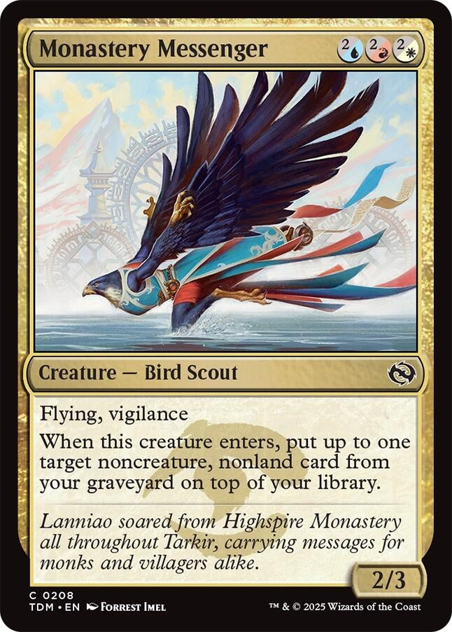 Image for Monastery Messenger (208) (Tarkir: Dragonstorm) - Magic: The Gathering