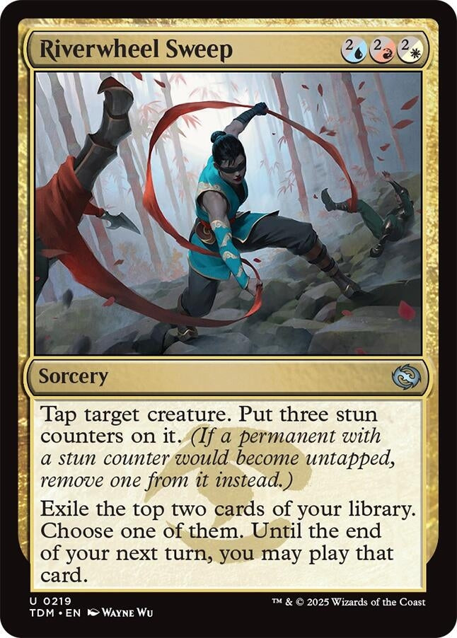 Image for Riverwheel Sweep (219) (Tarkir: Dragonstorm) - Magic: The Gathering