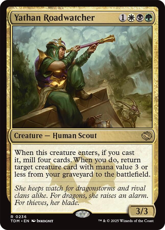 Image for Yathan Roadwatcher (236) (Tarkir: Dragonstorm) - Magic: The Gathering