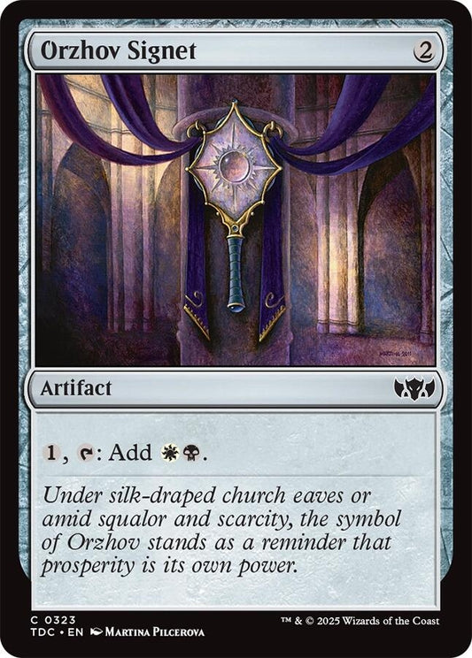 Image for Orzhov Signet (323) (Commander: Tarkir: Dragonstorm) - Magic: The Gathering