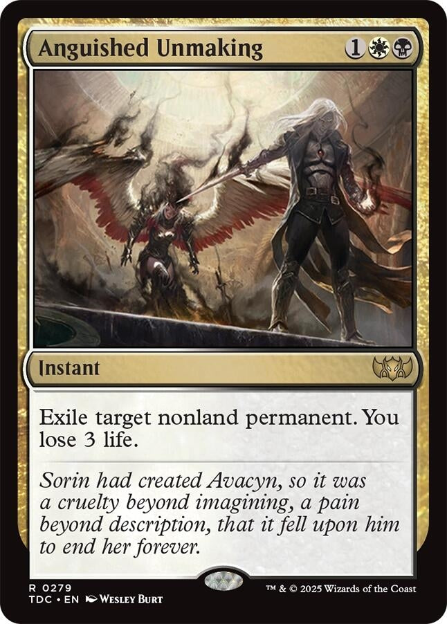Image for Anguished Unmaking (279) (Commander: Tarkir: Dragonstorm) - Magic: The Gathering