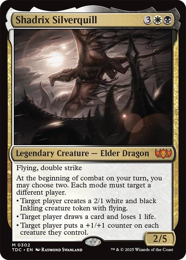 Image for Shadrix Silverquill (302) (Commander: Tarkir: Dragonstorm) - Magic: The Gathering