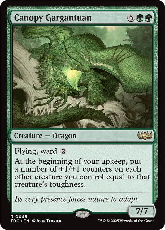 Image for Canopy Gargantuan (45) (Commander: Tarkir: Dragonstorm) - Magic: The Gathering