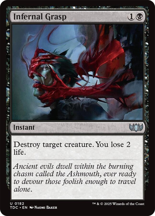 Image for Infernal Grasp (182) (Commander: Tarkir: Dragonstorm) - Magic: The Gathering