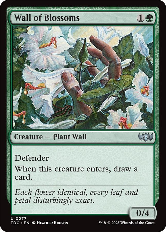 Image for Wall of Blossoms (277) (Commander: Tarkir: Dragonstorm) - Magic: The Gathering
