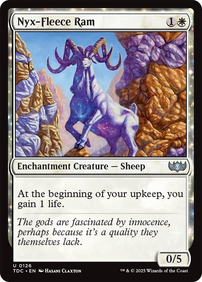 Image for Nyx-Fleece Ram (126) (Commander: Tarkir: Dragonstorm) - Magic: The Gathering