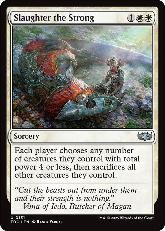 Image for Slaughter the Strong (131) (Commander: Tarkir: Dragonstorm) - Magic: The Gathering