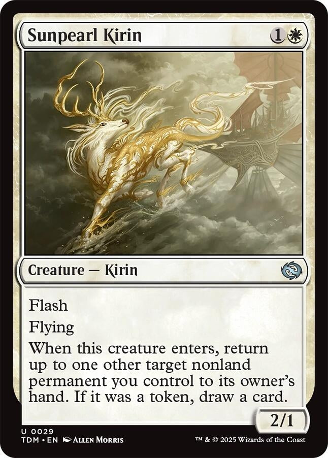 Image for Sunpearl Kirin (29) (Tarkir: Dragonstorm) - Magic: The Gathering