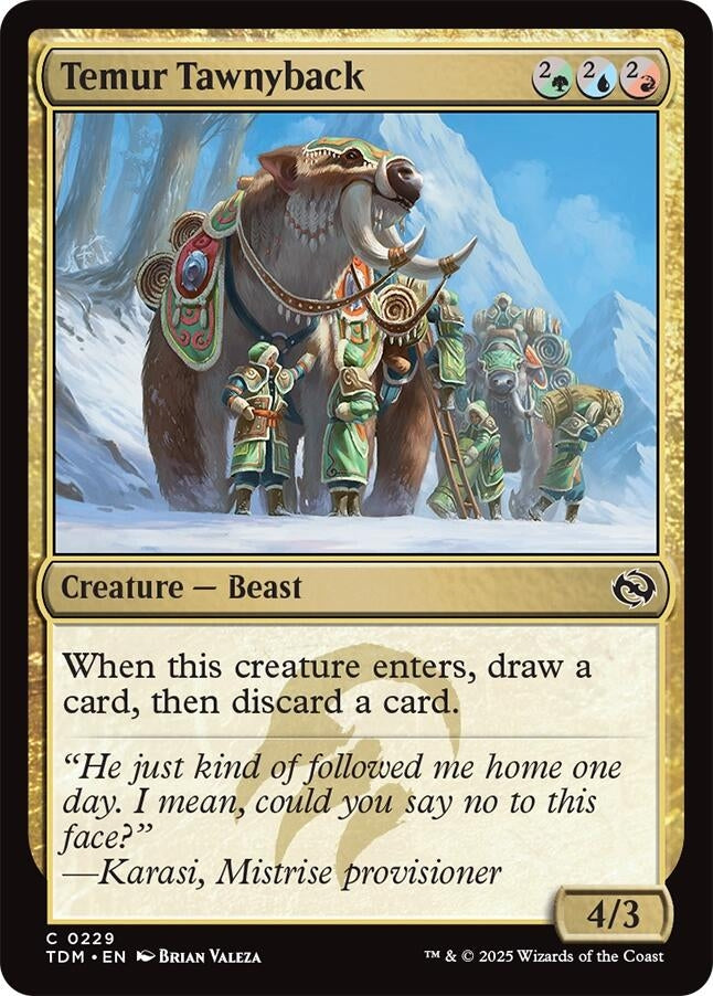 Image for Temur Tawnyback (229) (Tarkir: Dragonstorm) - Magic: The Gathering