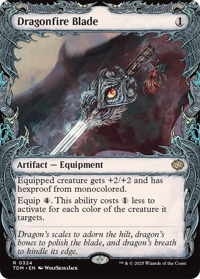 Image for Dragonfire Blade (Showcase) (324) (Tarkir: Dragonstorm) - Magic: The Gathering