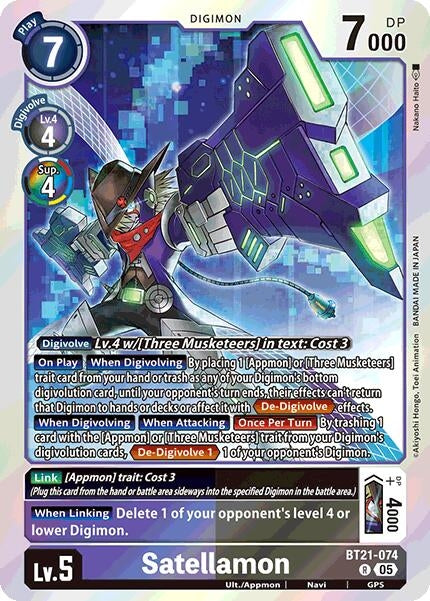Image for Satellamon (BT21-074 R) (World Convergence) - Digimon Card Game