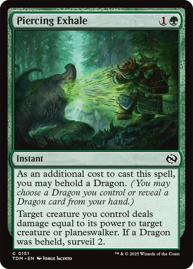 Image for Piercing Exhale (151) (Tarkir: Dragonstorm) - Magic: The Gathering