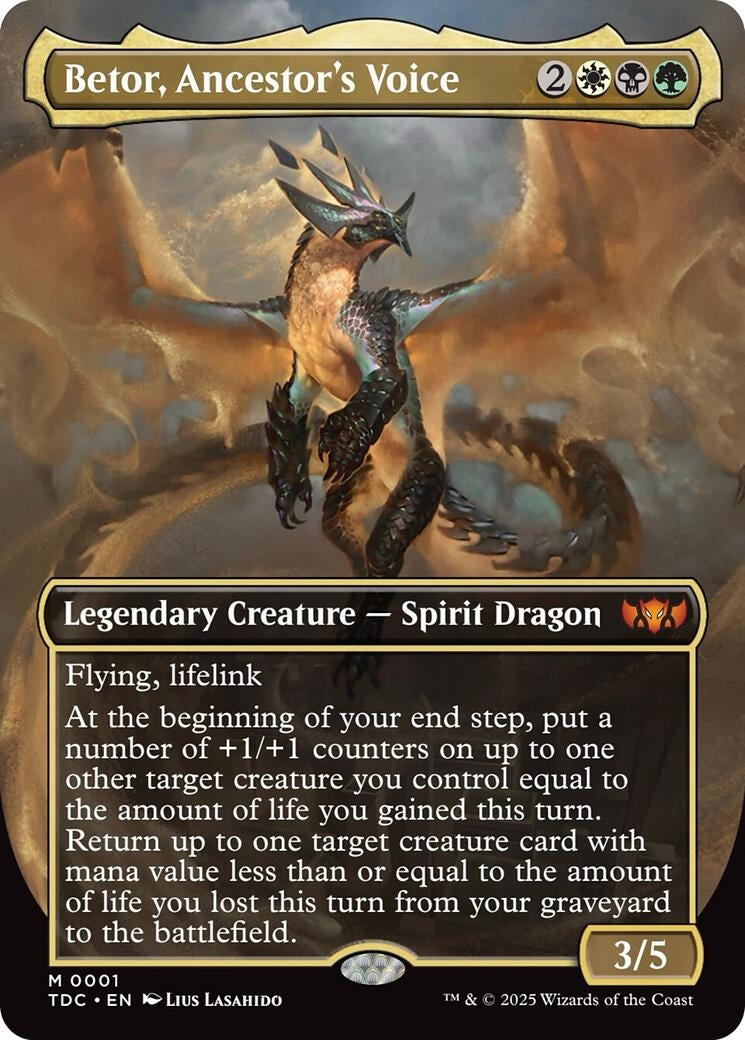 Image for Betor, Ancestor's Voice (Borderless) (1) (Commander: Tarkir: Dragonstorm) - Magic: The Gathering