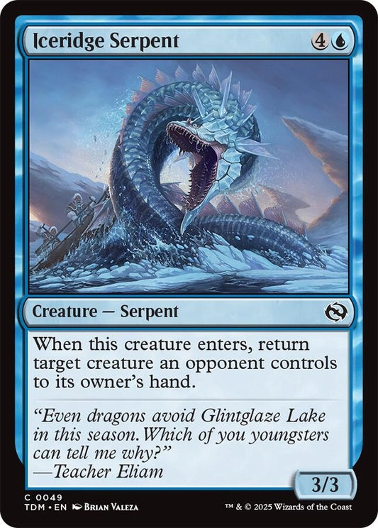 Image for Iceridge Serpent (49) (Tarkir: Dragonstorm) - Magic: The Gathering