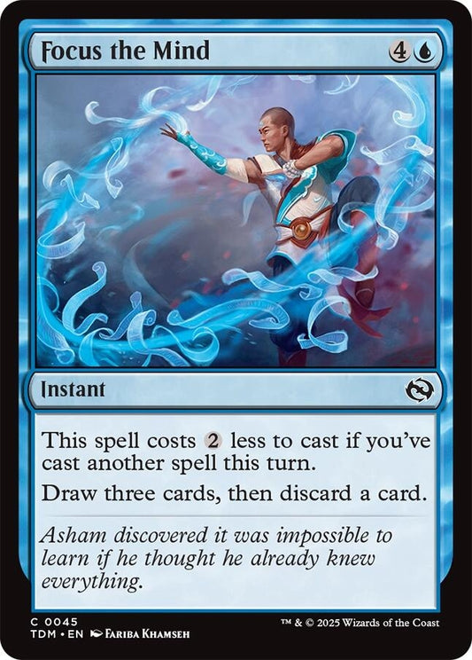 Image for Focus the Mind (45) (Tarkir: Dragonstorm) - Magic: The Gathering