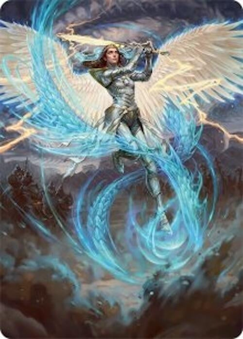 Image for Elspeth, Storm Slayer Art Card (49/54) (49) (Art Series: Tarkir: Dragonstorm) - Magic: The Gathering