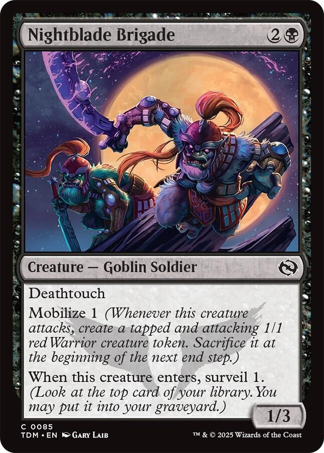 Image for Nightblade Brigade (85) (Tarkir: Dragonstorm) - Magic: The Gathering