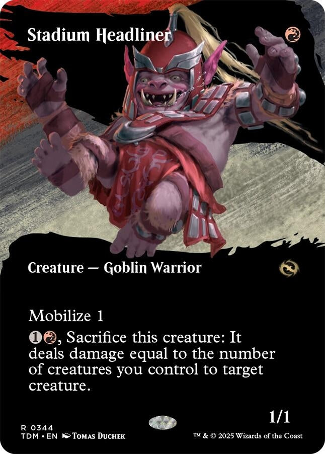 Image for Stadium Headliner (Borderless) (344) (Tarkir: Dragonstorm) - Magic: The Gathering