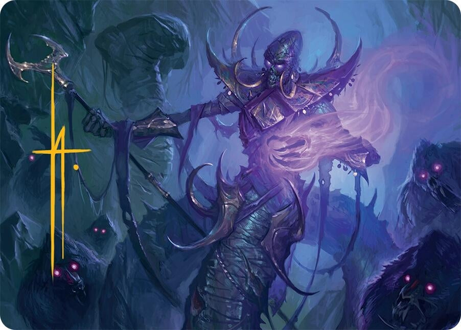 Image for Sidisi, Regent of the Mire Art Card (14/54) (Gold-Stamped Signature) (14) (Art Series: Tarkir: Dragonstorm) - Magic: The Gathering