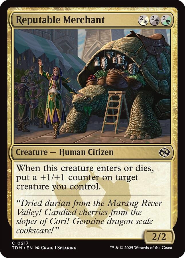 Image for Reputable Merchant (217) (Tarkir: Dragonstorm) - Magic: The Gathering