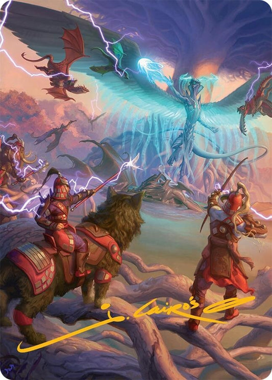 Image for All-Out Assault Art Card (50/54) (Gold-Stamped Signature) (50) (Art Series: Tarkir: Dragonstorm) - Magic: The Gathering