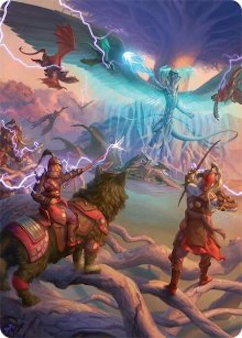 Image for All-Out Assault Art Card (50/54) (50) (Art Series: Tarkir: Dragonstorm) - Magic: The Gathering
