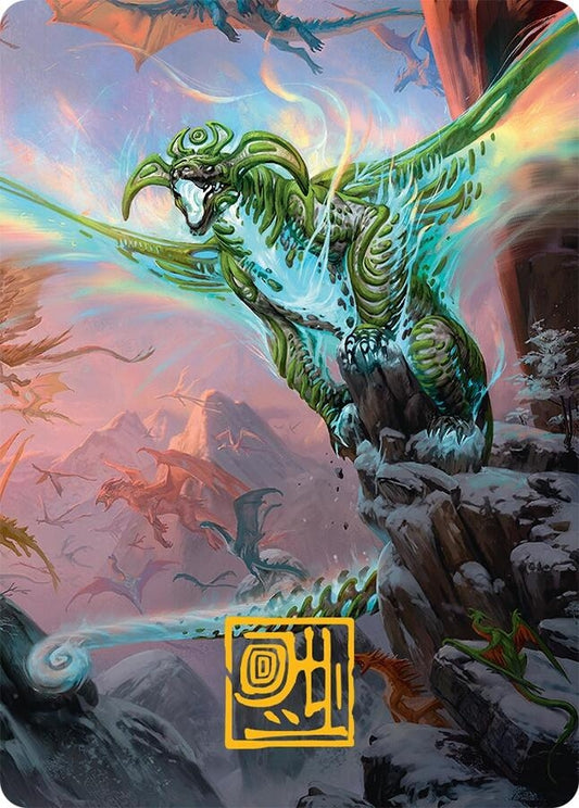 Image for Ureni of the Unwritten Art Card (51/54) (Gold-Stamped Signature) (51) (Art Series: Tarkir: Dragonstorm) - Magic: The Gathering