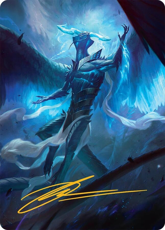 Image for Ugin, Eye of the Storms Art Card (1/54) (Gold-Stamped Signature) (1) (Art Series: Tarkir: Dragonstorm) - Magic: The Gathering
