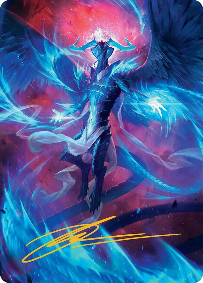Image for Ugin, Eye of the Storms Art Card (48/54) (Gold-Stamped Signature) (48) (Art Series: Tarkir: Dragonstorm) - Magic: The Gathering