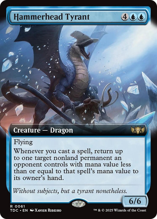 Image for Hammerhead Tyrant (Extended Art) (61) (Commander: Tarkir: Dragonstorm) - Magic: The Gathering