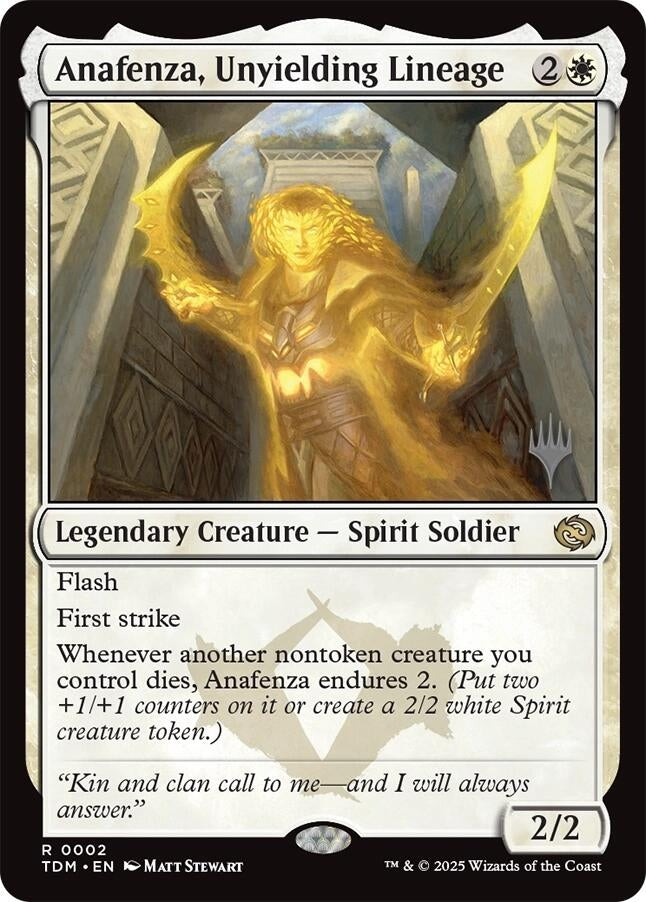 Image for Anafenza, Unyielding Lineage (2) (Promo Pack: Tarkir: Dragonstorm) - Magic: The Gathering