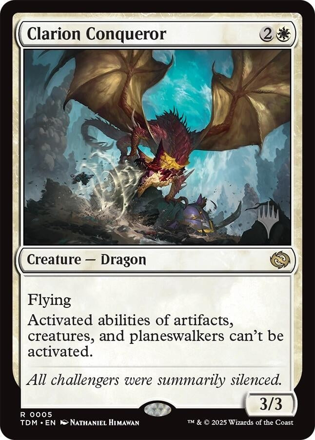 Image for Clarion Conqueror (5) (Promo Pack: Tarkir: Dragonstorm) - Magic: The Gathering